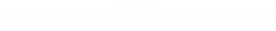 Política de Privacidad El sitio www.todoenvideo.mx es una página web de carácter puramente informativo, por lo que no introduce cookies ni recoge ningún tipo de información en tu computadora o móvil que permita identificarte, y sólo recopila datos estadísticos acerca de tu visita con el objetivo de conocer el alcance de la misma y de lo publicado en ella. 